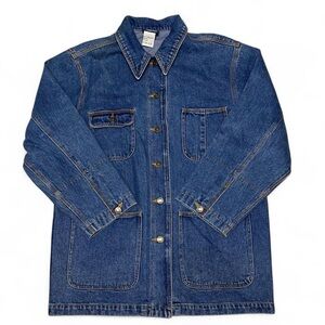 Vintage optionelle denim multi pocket dark denim jacket